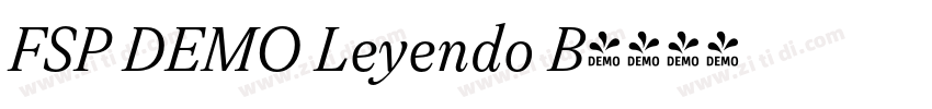 FSP DEMO Leyendo B字体转换 FSP DEMO Leyendo B字体转换